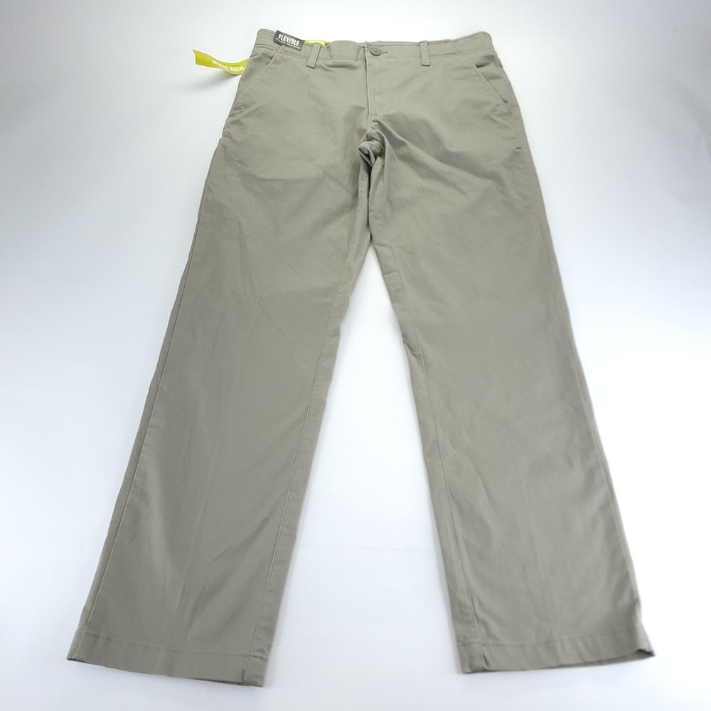 Lee Extreme Comfort Pants Mens 32x32 Gray Straight Fit Performance Series NWT